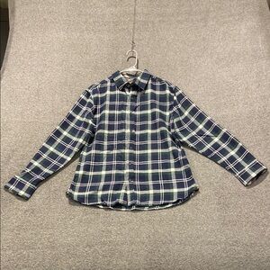 Men’s Blue Plaid Shirt